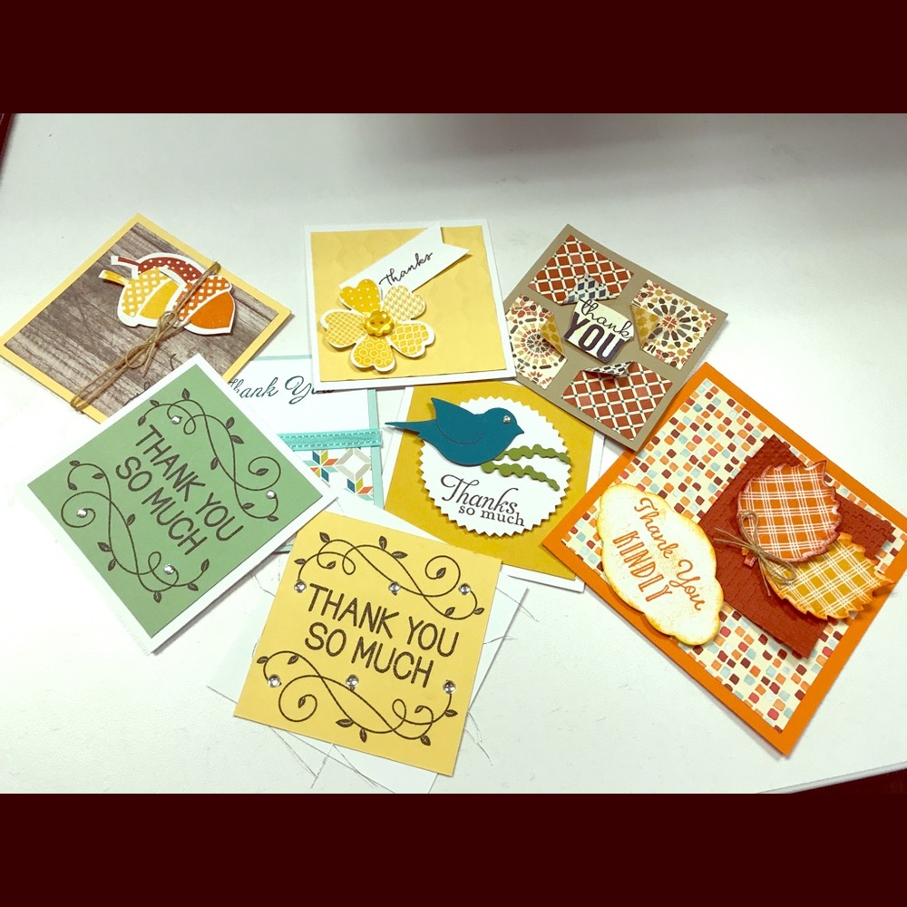 Assorted 7x7 inch Thank You cards